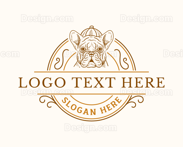 Bulldog Pet Grooming Logo