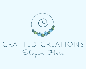 Floral Wreath Boutique logo design