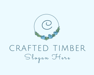 Floral Wreath Boutique logo design