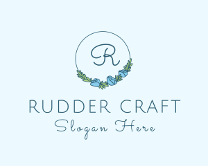 Floral Wreath Boutique logo design