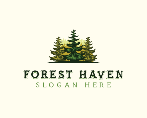 Forest Outdoor Tree logo design