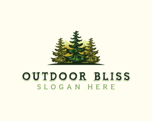 Forest Outdoor Tree logo design