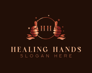 Wellness Hand Beauty logo design