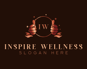 Wellness Hand Beauty logo design