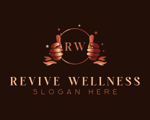 Wellness Hand Beauty logo design