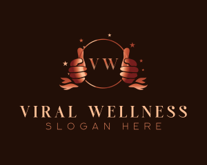 Wellness Hand Beauty logo design