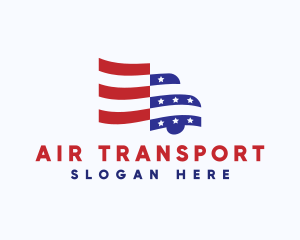 American Truck Transportation logo design