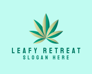 Organic Marijuana Farming logo design