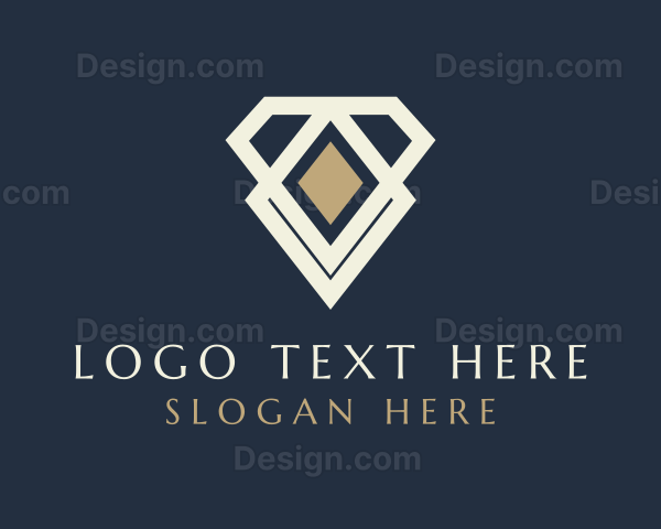 Diamond Gemstone Jewelry Logo