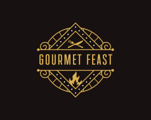 Gourmet Pizzeria Restaurant logo design