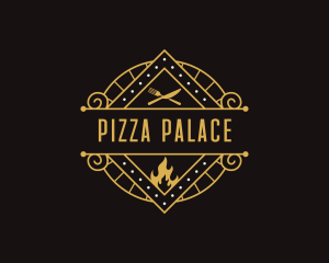 Gourmet Pizzeria Restaurant logo design