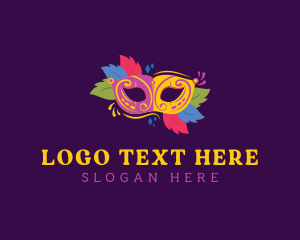 Masquerade Party Mardi Gras logo
