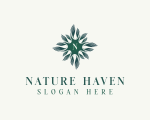 Eco Nature Leaves logo design