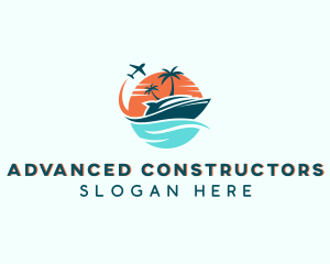 Tropical Vacation Travel logo design