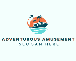 Tropical Vacation Travel logo design