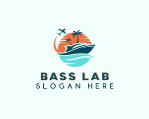 Tropical Vacation Travel logo design