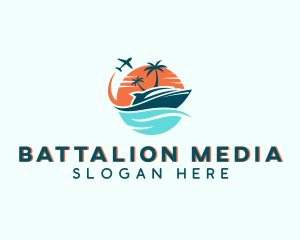 Tropical Vacation Travel logo design