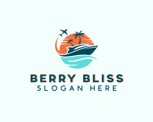 Tropical Vacation Travel logo design