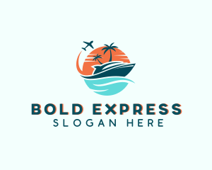 Tropical Vacation Travel logo design