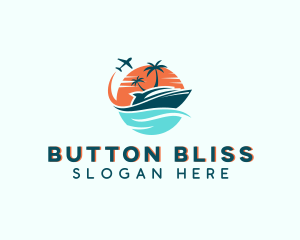 Tropical Vacation Travel logo design