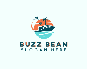 Tropical Vacation Travel logo design