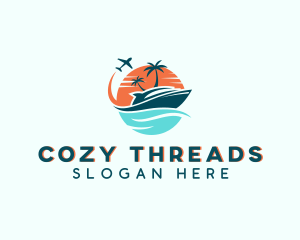 Tropical Vacation Travel logo design