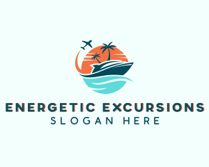 Tropical Vacation Travel logo design