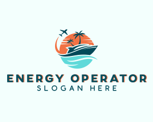 Tropical Vacation Travel logo design