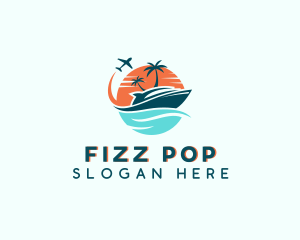 Tropical Vacation Travel logo design