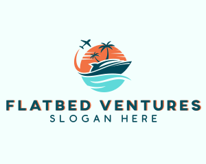 Tropical Vacation Travel logo design