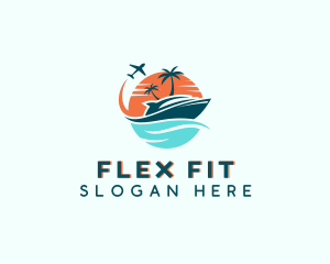 Tropical Vacation Travel logo design