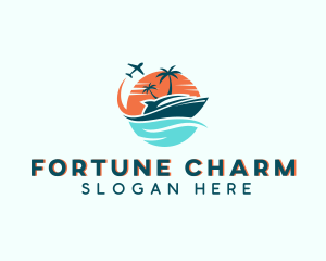 Tropical Vacation Travel logo design