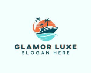 Tropical Vacation Travel logo design