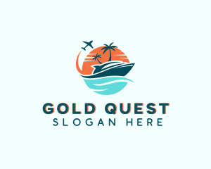 Tropical Vacation Travel logo design