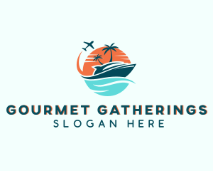 Tropical Vacation Travel logo design