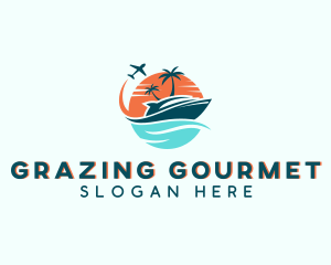 Tropical Vacation Travel logo design