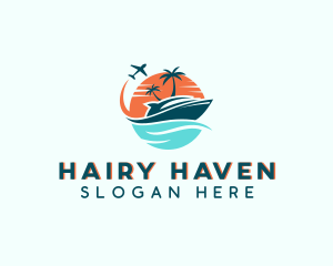 Tropical Vacation Travel logo design