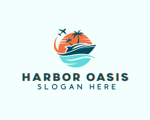 Tropical Vacation Travel logo design