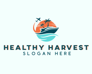 Tropical Vacation Travel logo design