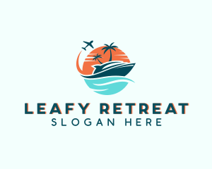 Tropical Vacation Travel logo design