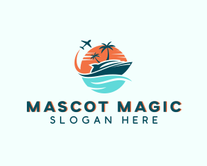 Tropical Vacation Travel logo design