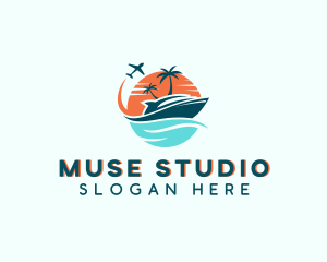 Tropical Vacation Travel logo design