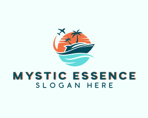 Tropical Vacation Travel logo design