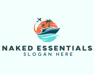 Tropical Vacation Travel logo design