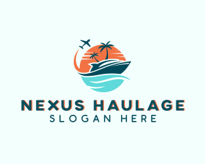 Tropical Vacation Travel logo design