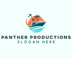 Tropical Vacation Travel logo design