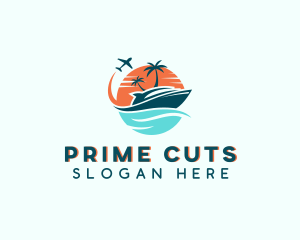 Tropical Vacation Travel logo design