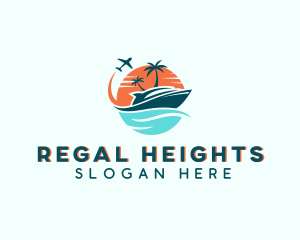 Tropical Vacation Travel logo design