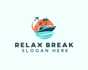 Tropical Vacation Travel logo design