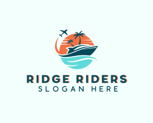 Tropical Vacation Travel logo design